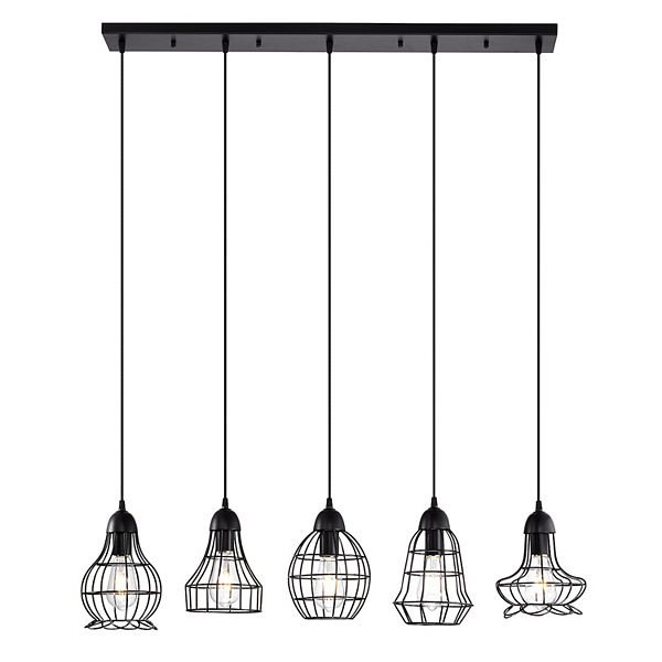 Greenville Signature 5-Light Linear Pendant  for Dining Room, Kitchen Island Greenville Signature