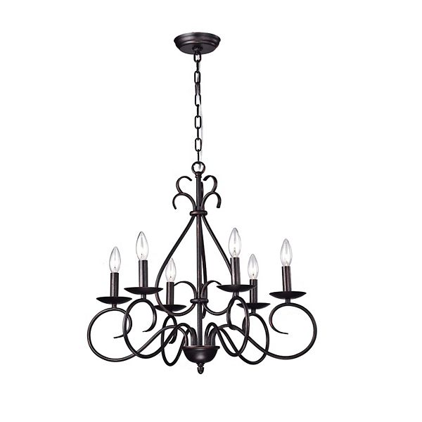 Greenville Signature 6-Light Candle Style Chandelier for Dining/Living Room, Bedroom, Entryway Greenville Signature