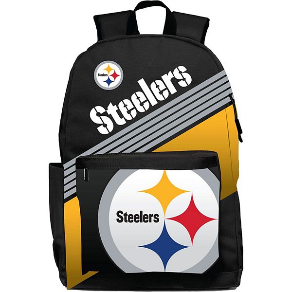 Рюкзак для фаната Pittsburgh Steelers: водоотталкивающий полиэстер и карманы Unbranded