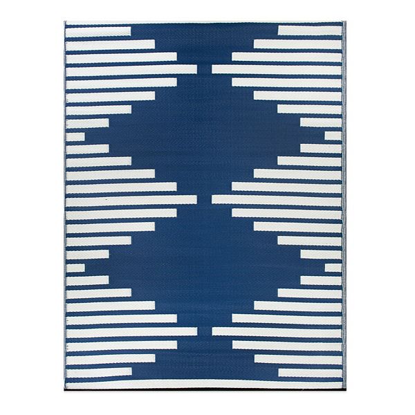 World Rug Gallery Bohemian Stripe Diamond Reversible Outdoor Rug World Rug Gallery