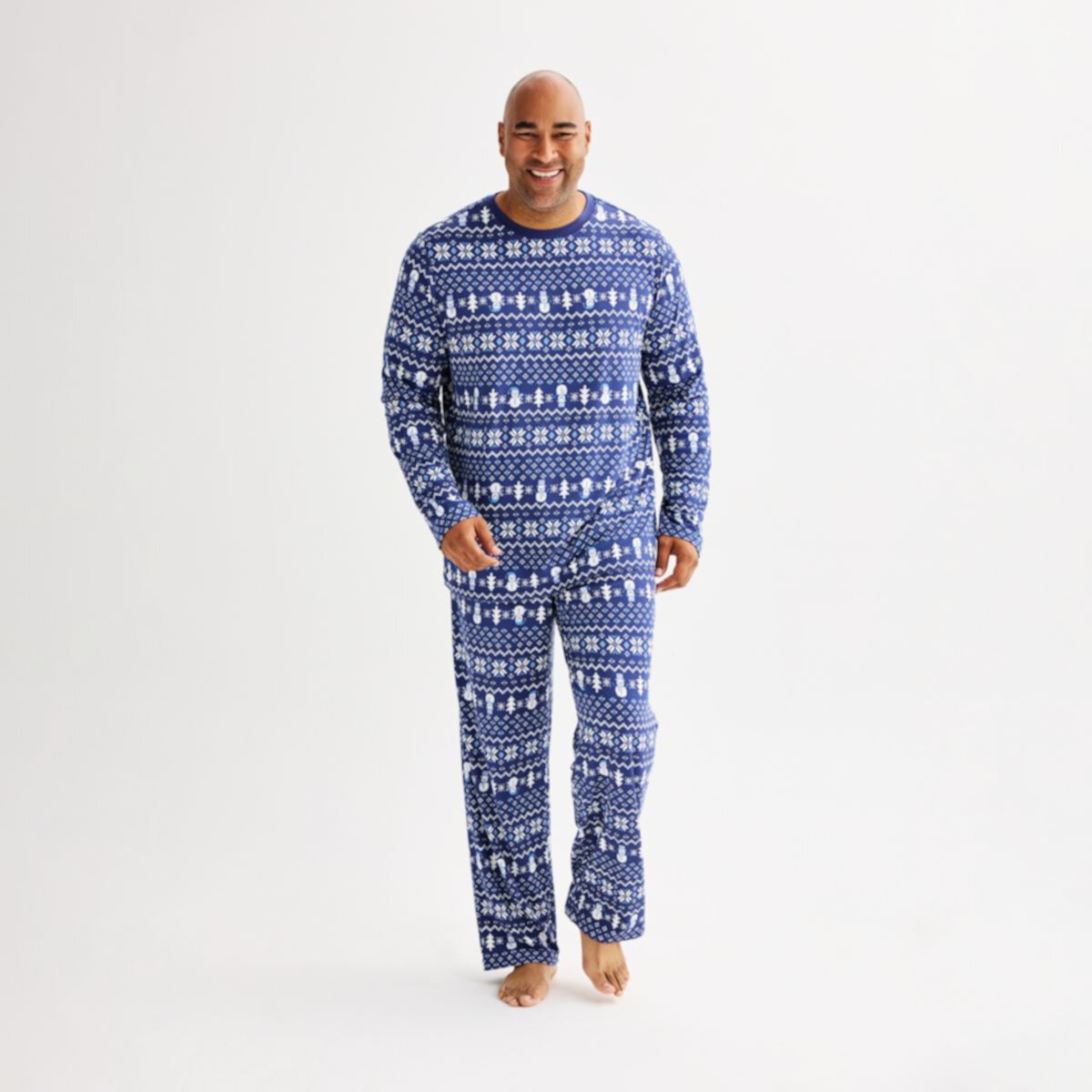 Мужская Пижама Jammies For Your Families Winter Fairisle Jammies For Your Families