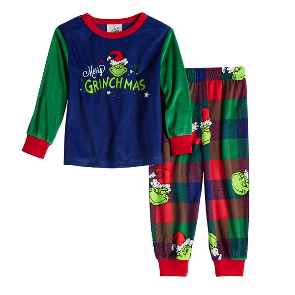 Детский комплект пижам из 2-х частей с персонажем Гринча от Jammies For Your Families® Jammies For Your Families