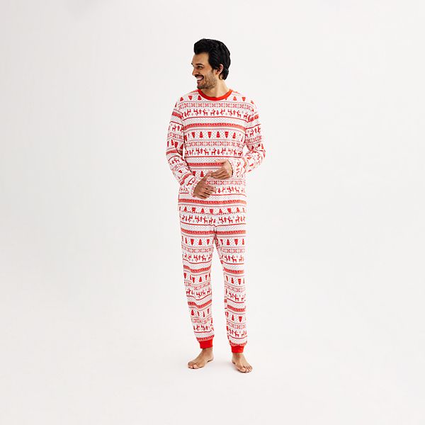 Мужская Пижама Cuddl Duds Candy Cane Fairisle Jammies For Your Families