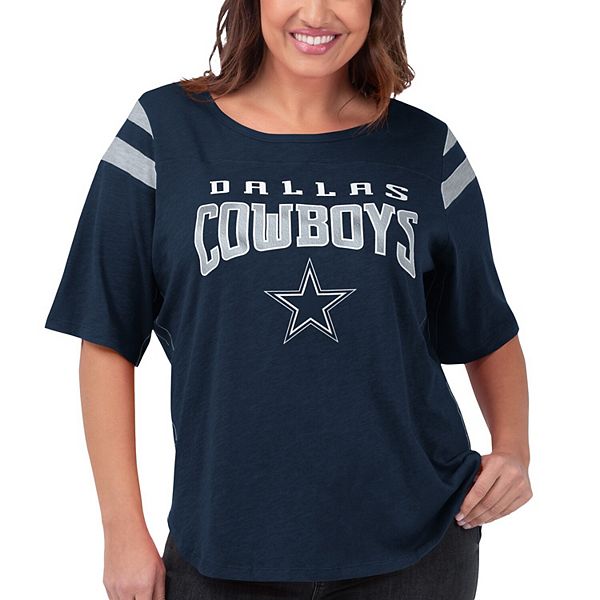 Женская футболка Dallas Cowboys с рукавами 3/4 от G-III 4Her by Carl Banks In The Style