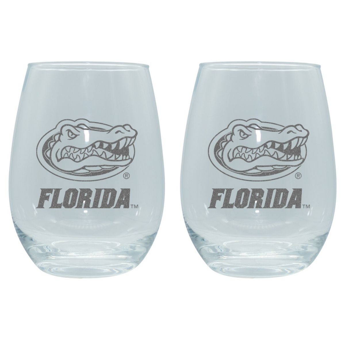 The Memory Company Florida Gators 2-Pack 15oz. Stemless Wine Glass Set The Memory Company