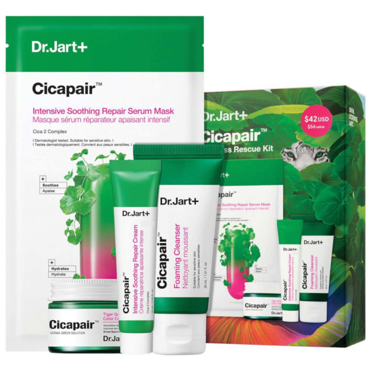 Dr. Jart Cicapair Redness Rescue Kit for Sensitive Skin Dr. Jart