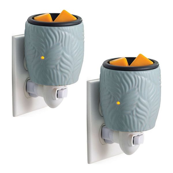 Candle Warmers Etc. 2-Pack Ocean Palm Flip Dish Plug-In Fragrance Warmers Candle Warmers