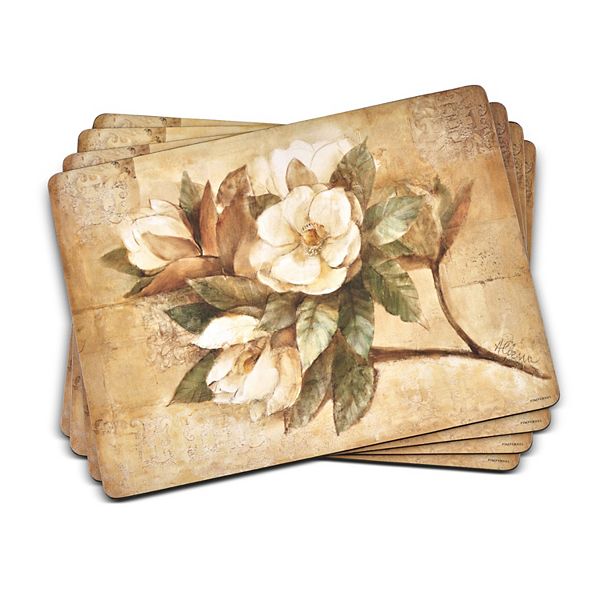 Pimpernel Sugar Magnolia Placemats, Set Of 4 Pimpernel