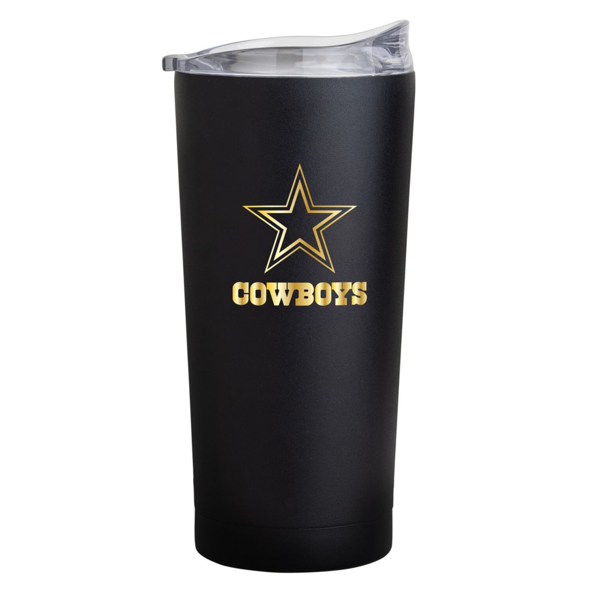 Dallas Cowboys Black Foil 20oz. Powder Coat Tumbler Logo Brand