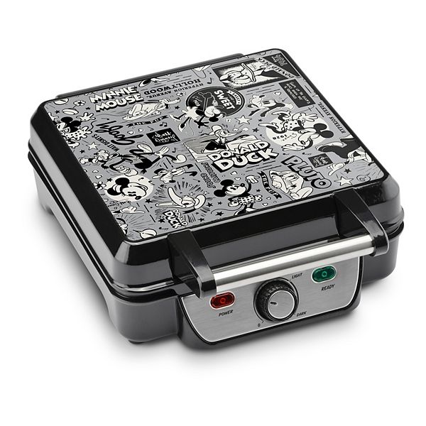 Disney's Mickey Mouse, Minnie Mouse, Donald Duck, Goofy, and Pluto Retro Designs Waffle Maker Disney