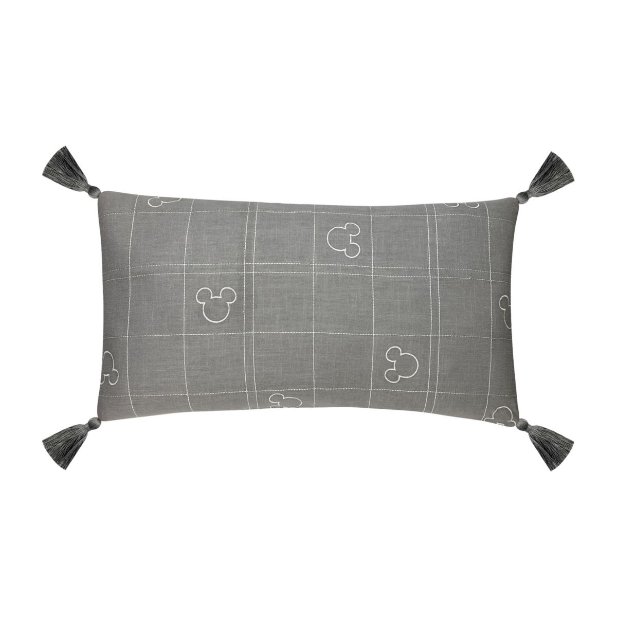 Disney's Mickey Mouse Gray Plaid Pillow by The Big One® The Big One