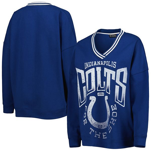 Женская винтажная толстовка с V-образным вырезом The Wild Collective Indianapolis Colts The Wild Collective