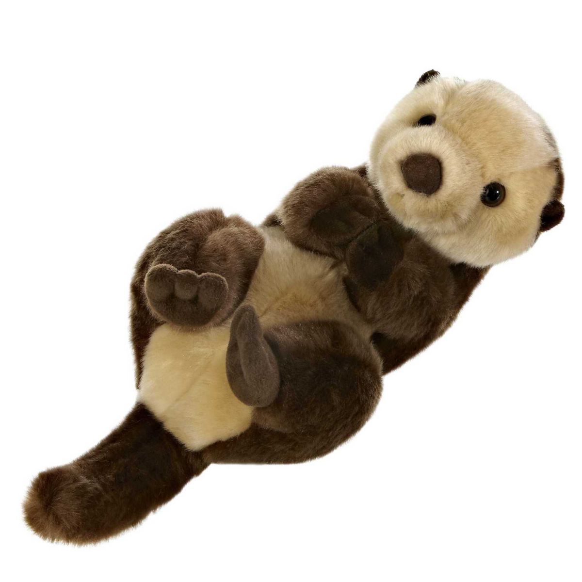 Aurora Medium Brown Miyoni 10&#34; Sea Otter Adorable Stuffed Animal Aurora