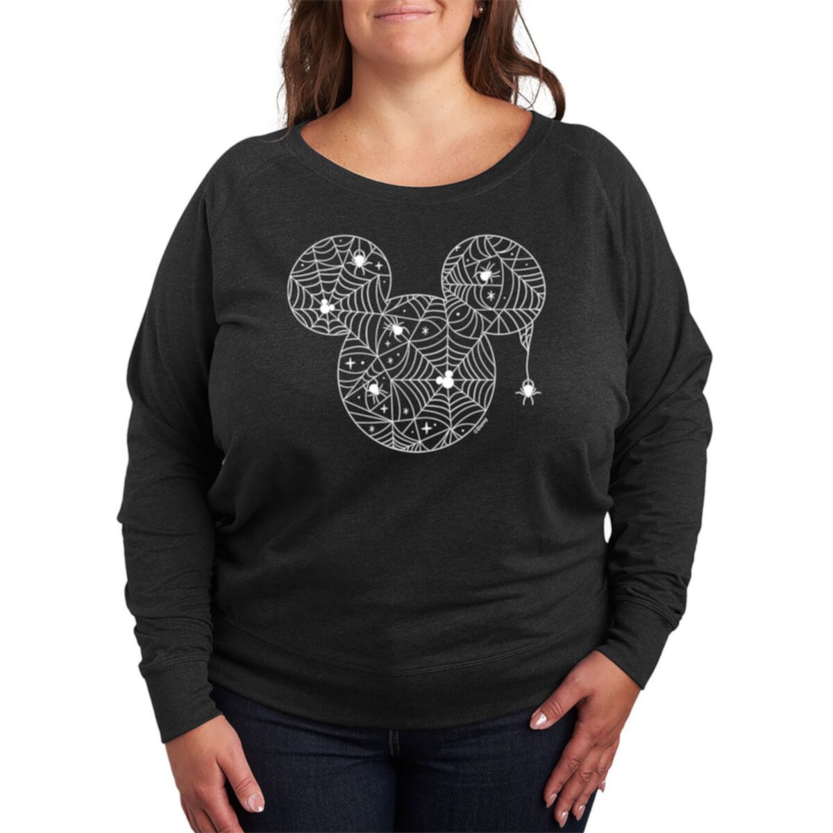 Женская Футболка Disney Mickey Mouse Plus Size Spider Web Disney