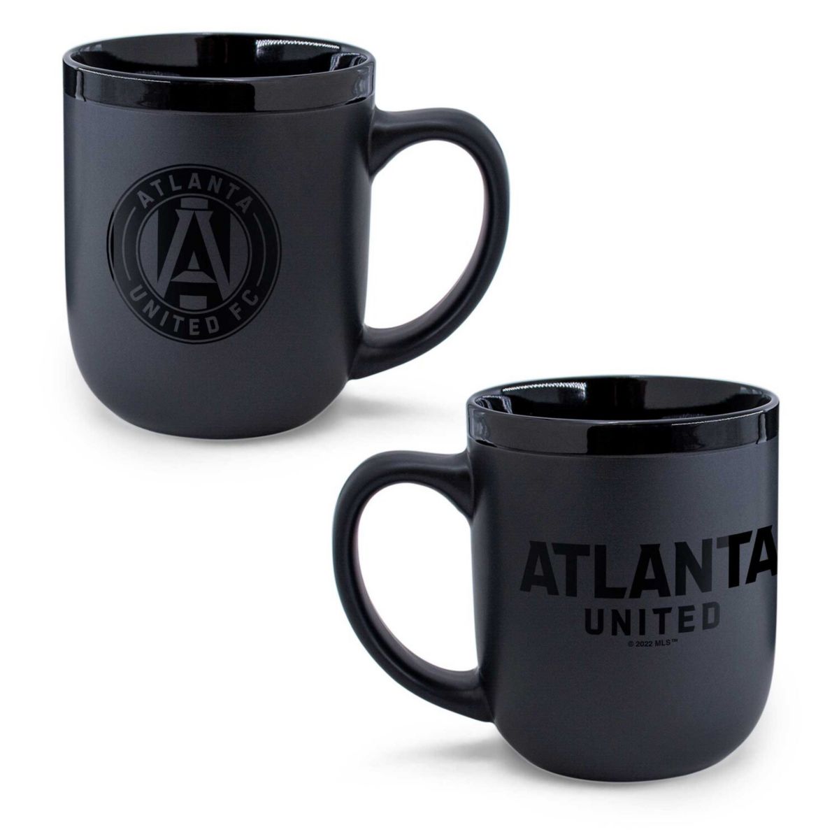 WinCraft Atlanta United FC 17oz. Black on Black Ceramic Mug Wincraft