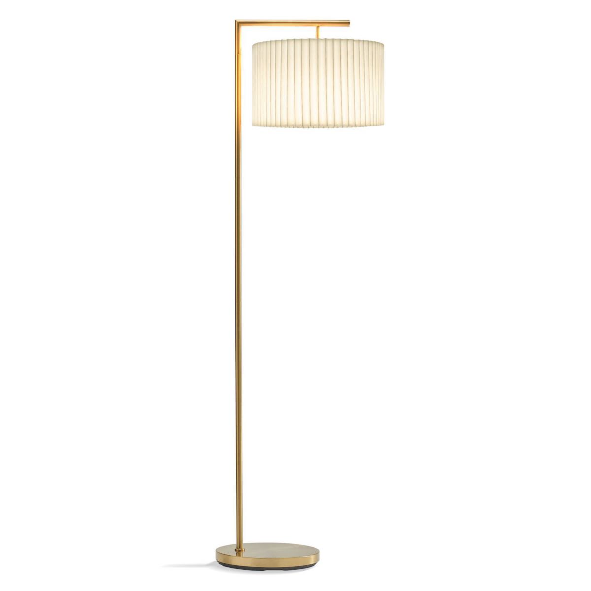 Brightech Montage Modern 60&#34; Led Floor Lamp With Pleated Shade Brightech