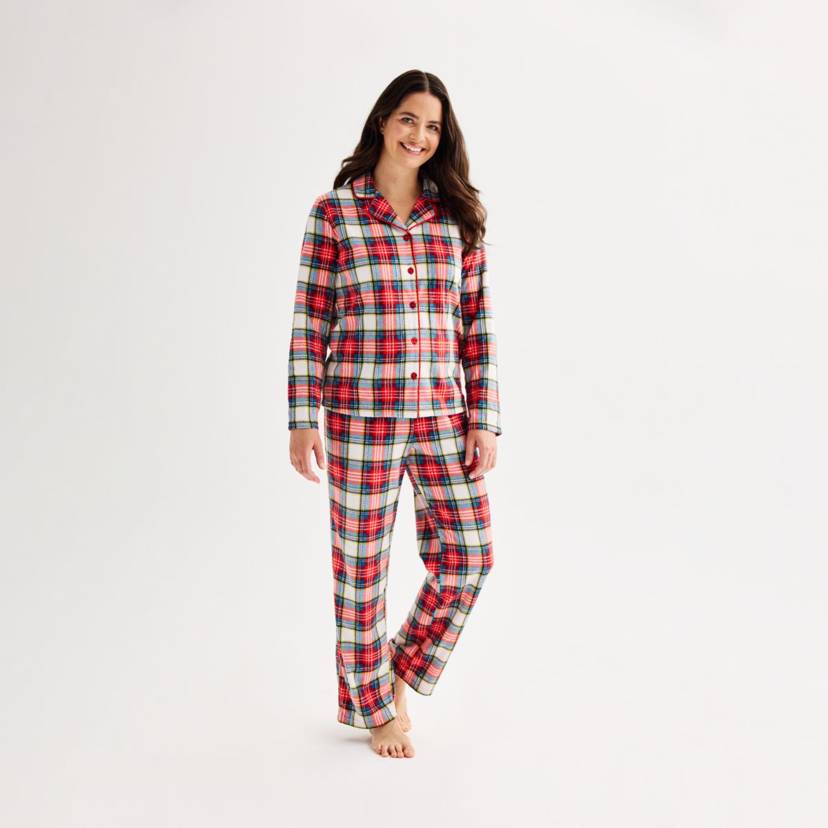 Женская Пижама Jammies For Your Families Jingle Bell Rock Флисовый Комплект Jammies For Your Families