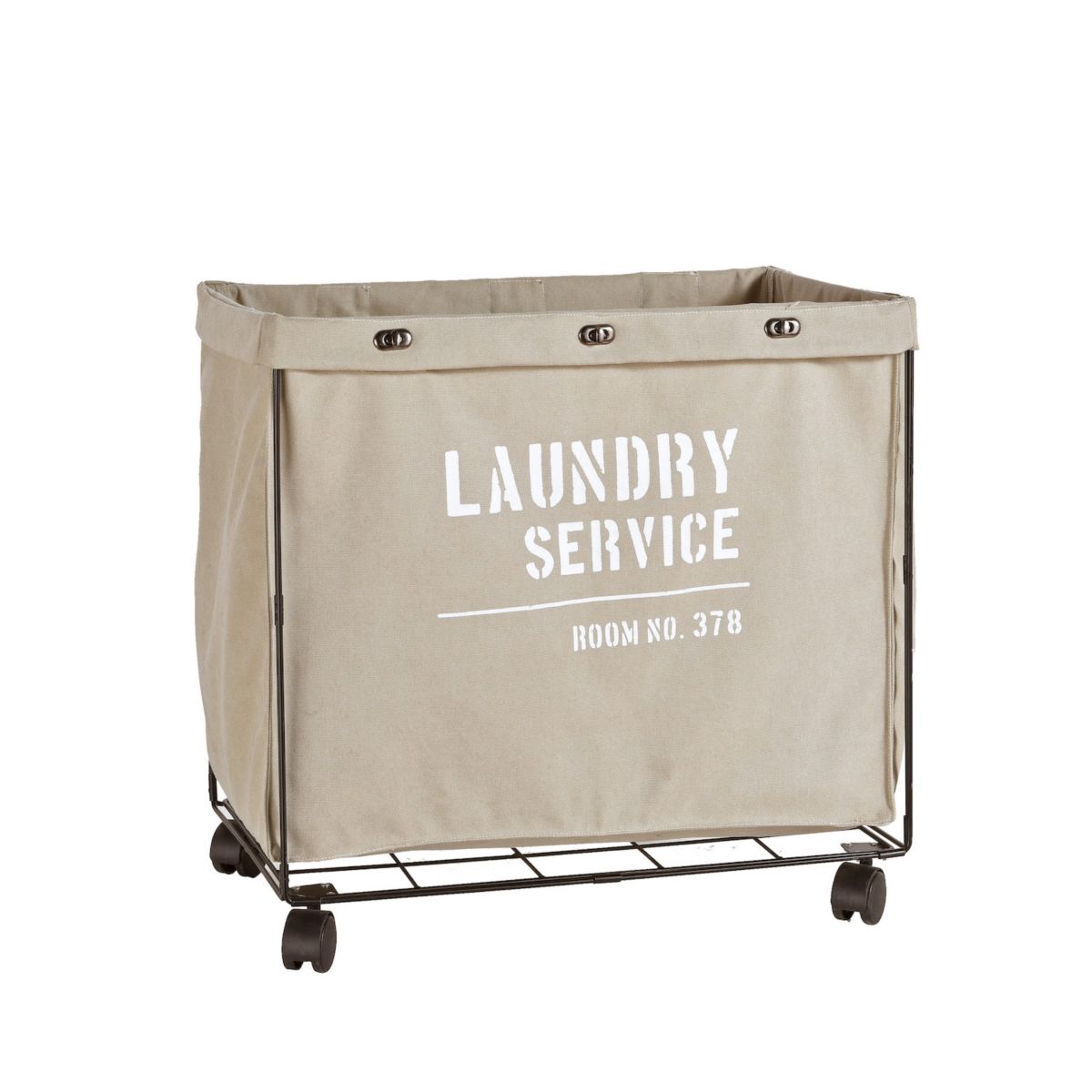 Army Canvas Laundry Hamper On Wheels Danya B