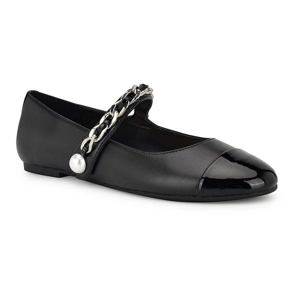 Женские балетки Nine West Platy из блестящей искусственной кожи с каблуком 0,8 см Nine West