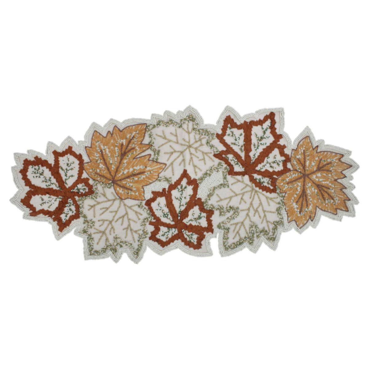 Celebrate Together™ Fall Embellished Burlap Leaf Table Runner Celebrate Together