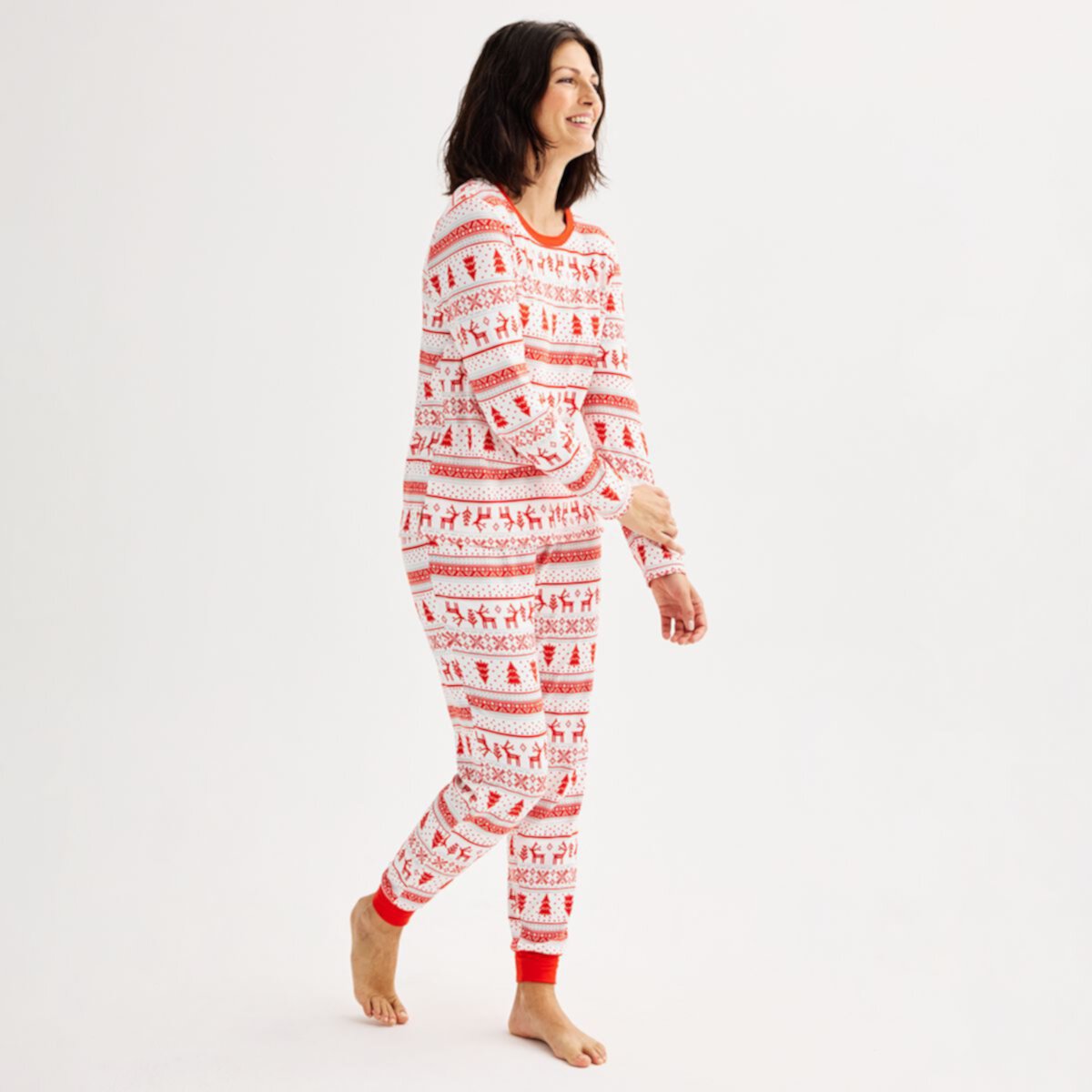 Женские Пижамы Jammies For Your Families Candy Cane Fairisle Jammies For Your Families