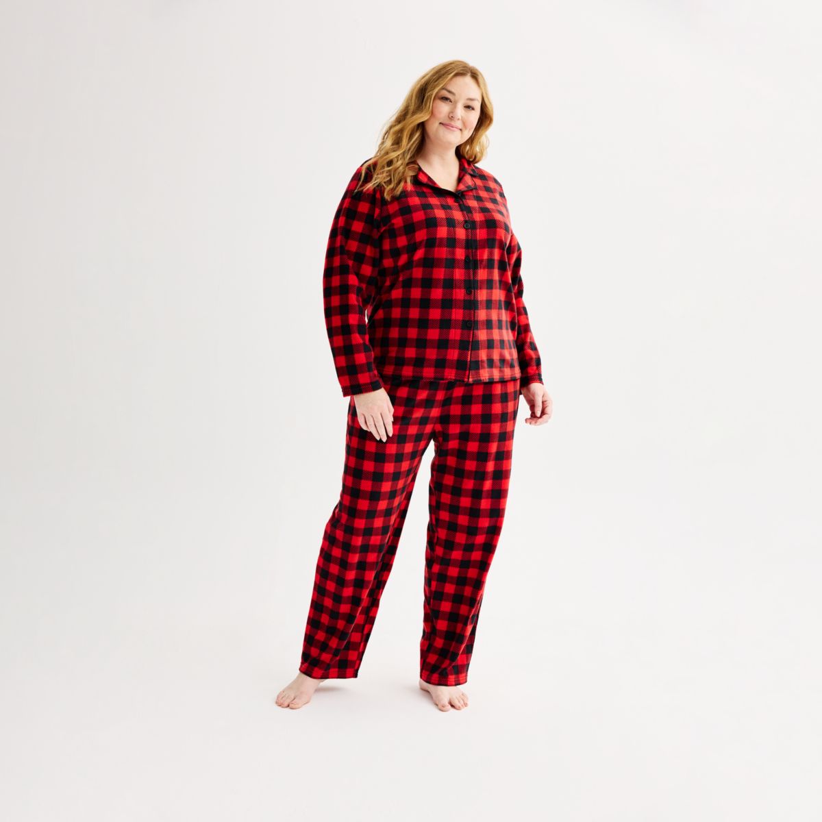 Женские Пижамы Jammies For Your Families Merry & Bright Buffalo Plaid Jammies For Your Families