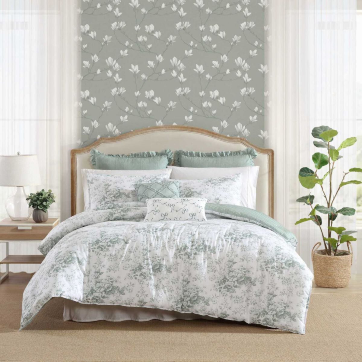 Laura Ashley Toile Delight Bonus Comforter Set Laura Ashley