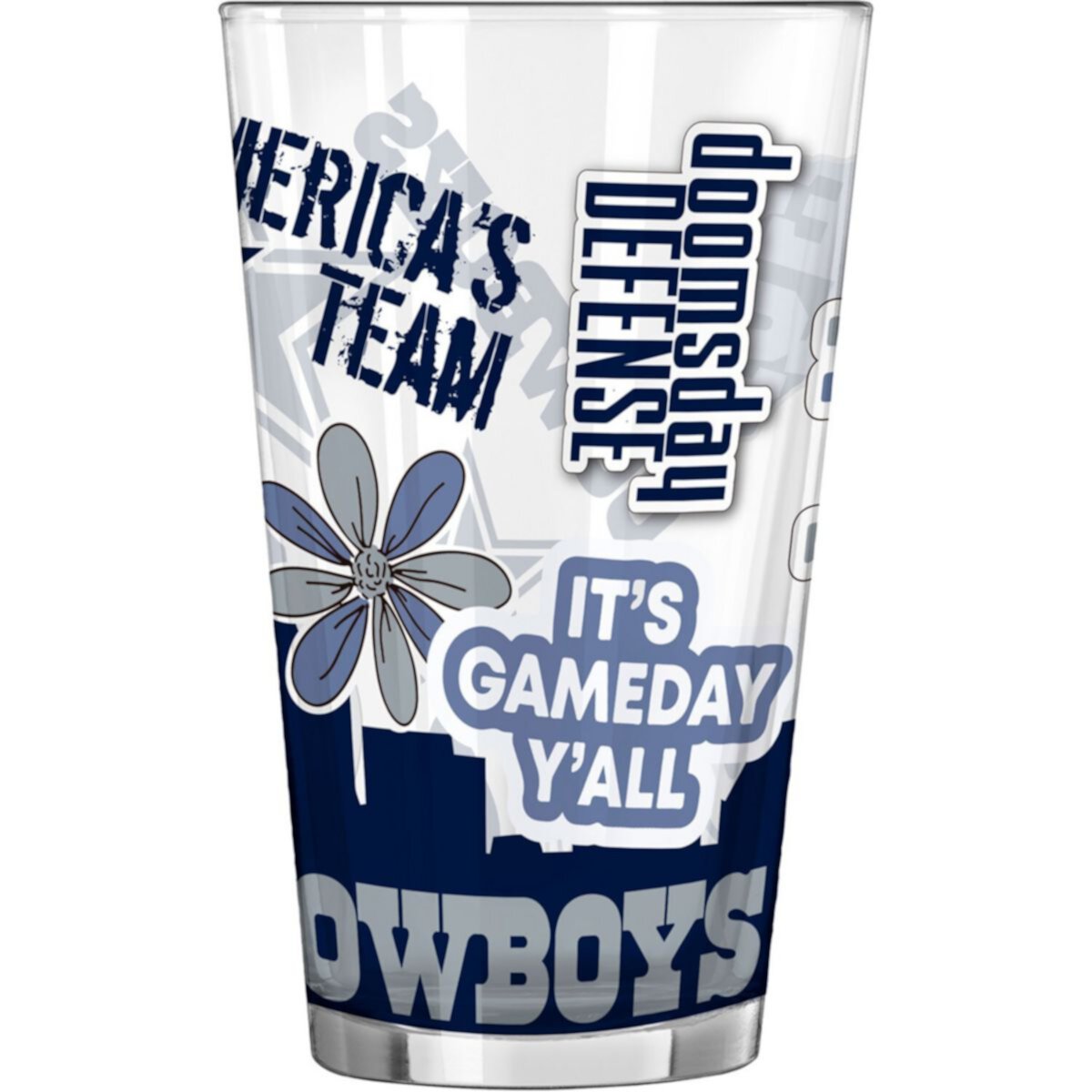 Dallas Cowboys 16oz. Native Pint Glass Logo Brand