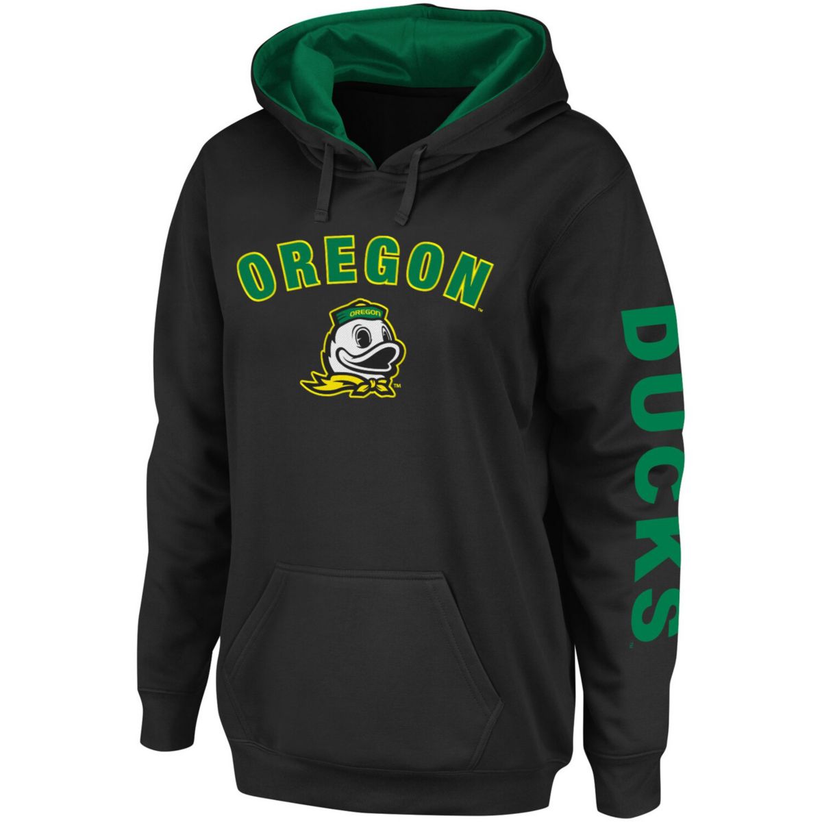 Женский худи Colosseum с капюшоном у команды Oregon Ducks Loud and Proud с флисовой подкладкой Colosseum