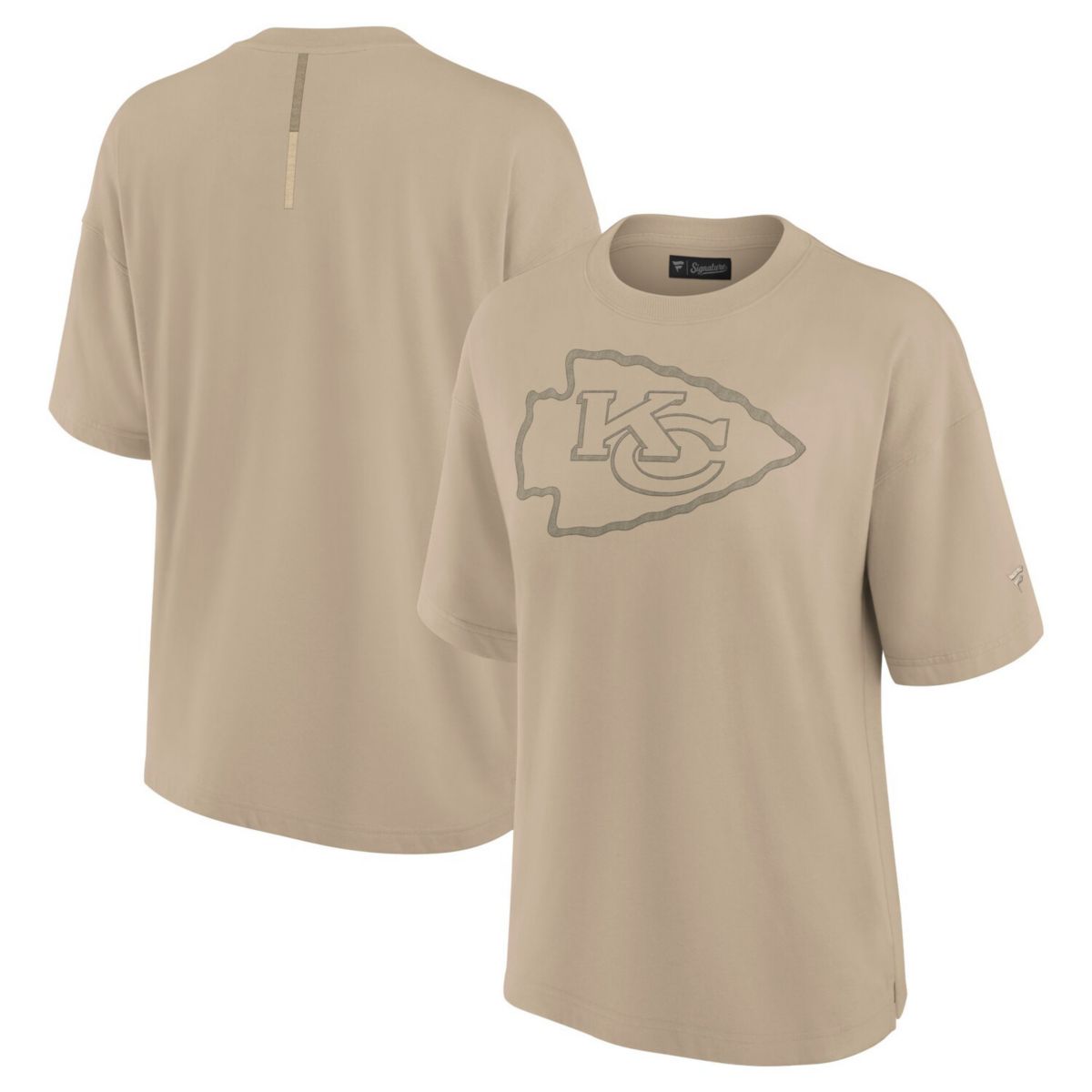 Женская Футболка Fanatics Khaki Kansas City Chiefs Elements Oversized Fanatics Brands - White Label