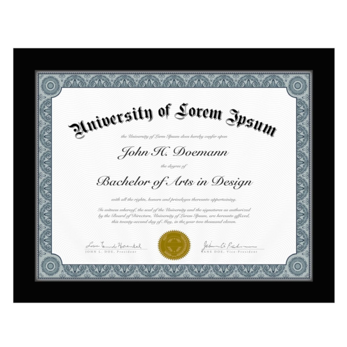 Americanflat 8.5-in. x 11-in. Diploma Frame Americanflat