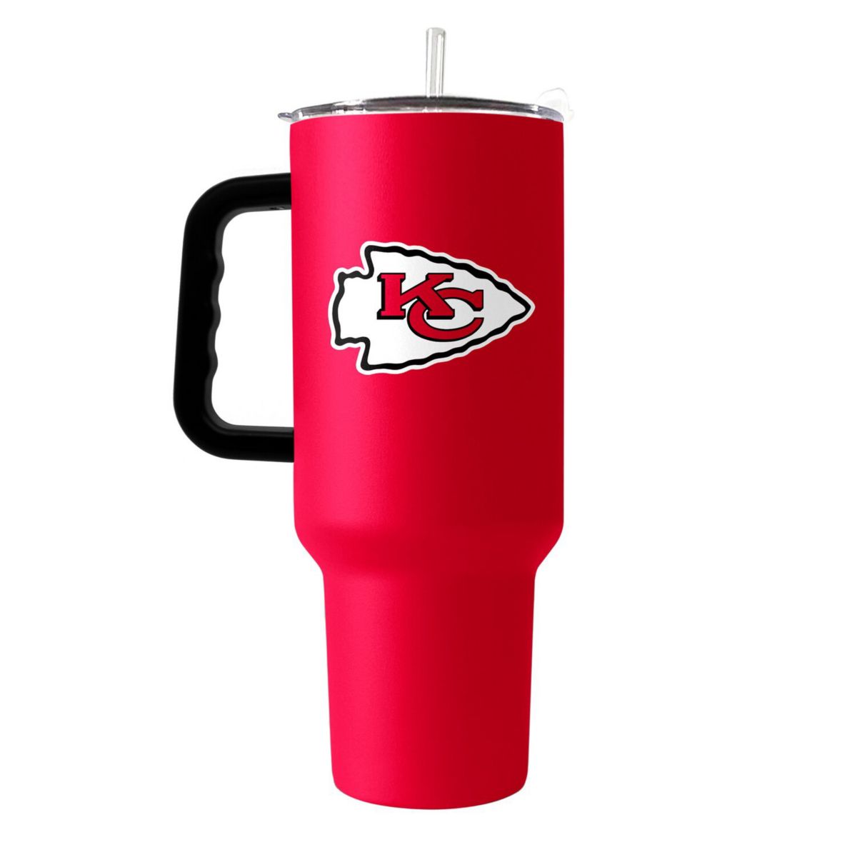 Прочная путевая кружка с соломинкой Kansas City Chiefs, объем 1,18 л Unbranded