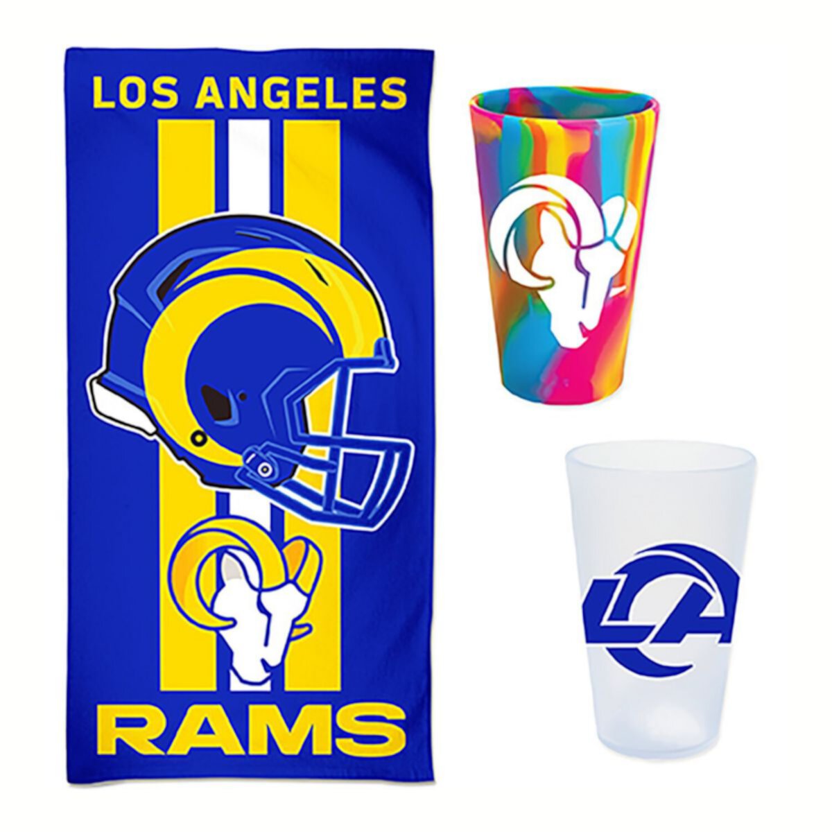 WinCraft Los Angeles Rams Beach Day Accessories Pack Wincraft