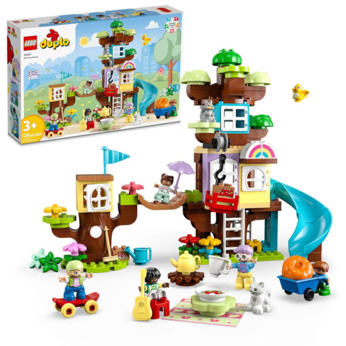 Игровой набор Lego DUPLO 3in1 Деревянный домик 10993, 126 деталей Lego