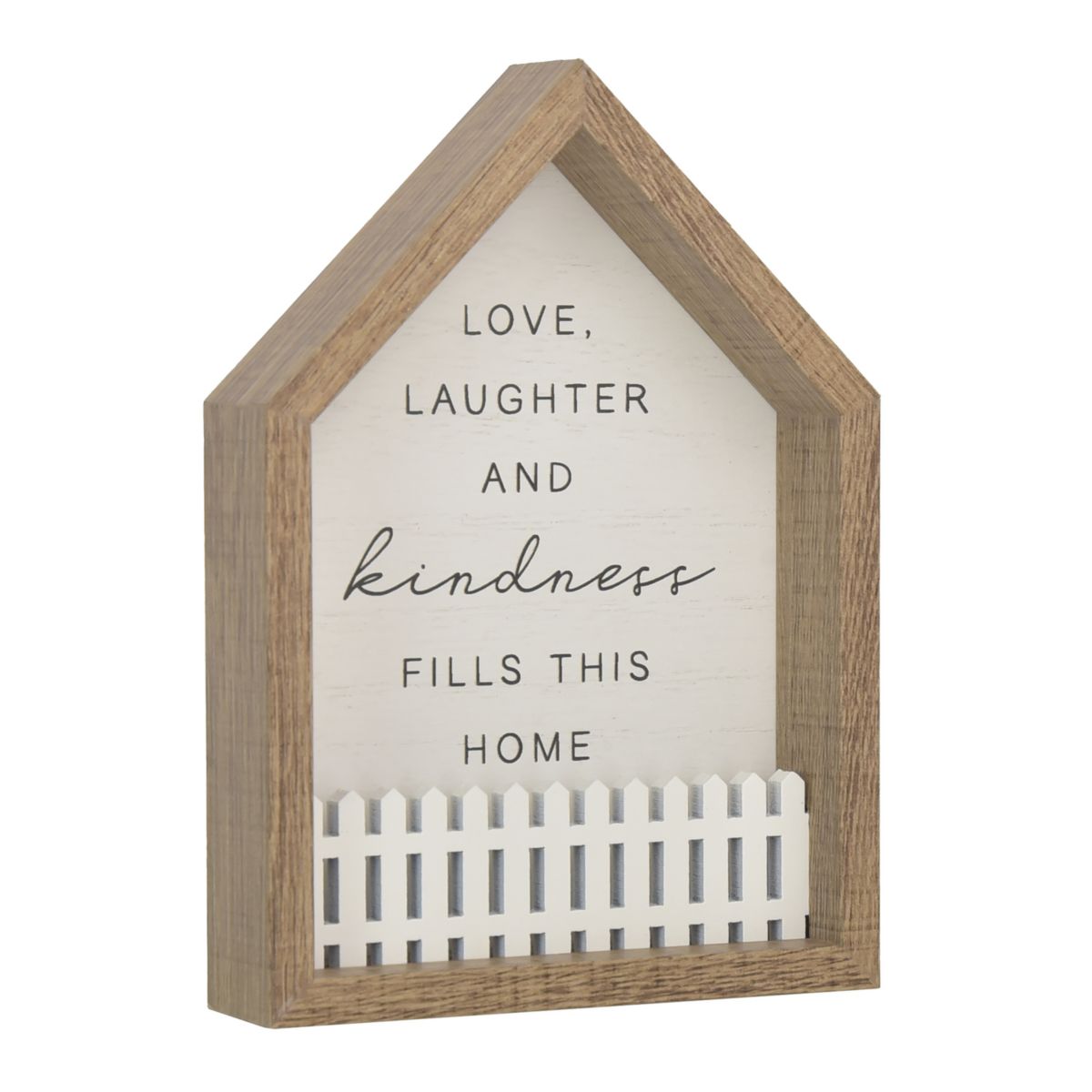 Belle Maison &#34;Love Laughter And Kindness&#34; House Tabletop Decor Belle Maison