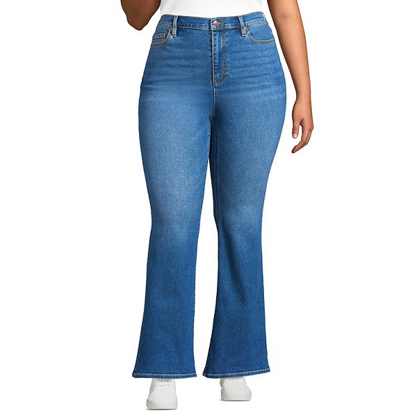 Женские Джинсы skinny Lands' End High-Rise Skinny Flare Lands' End