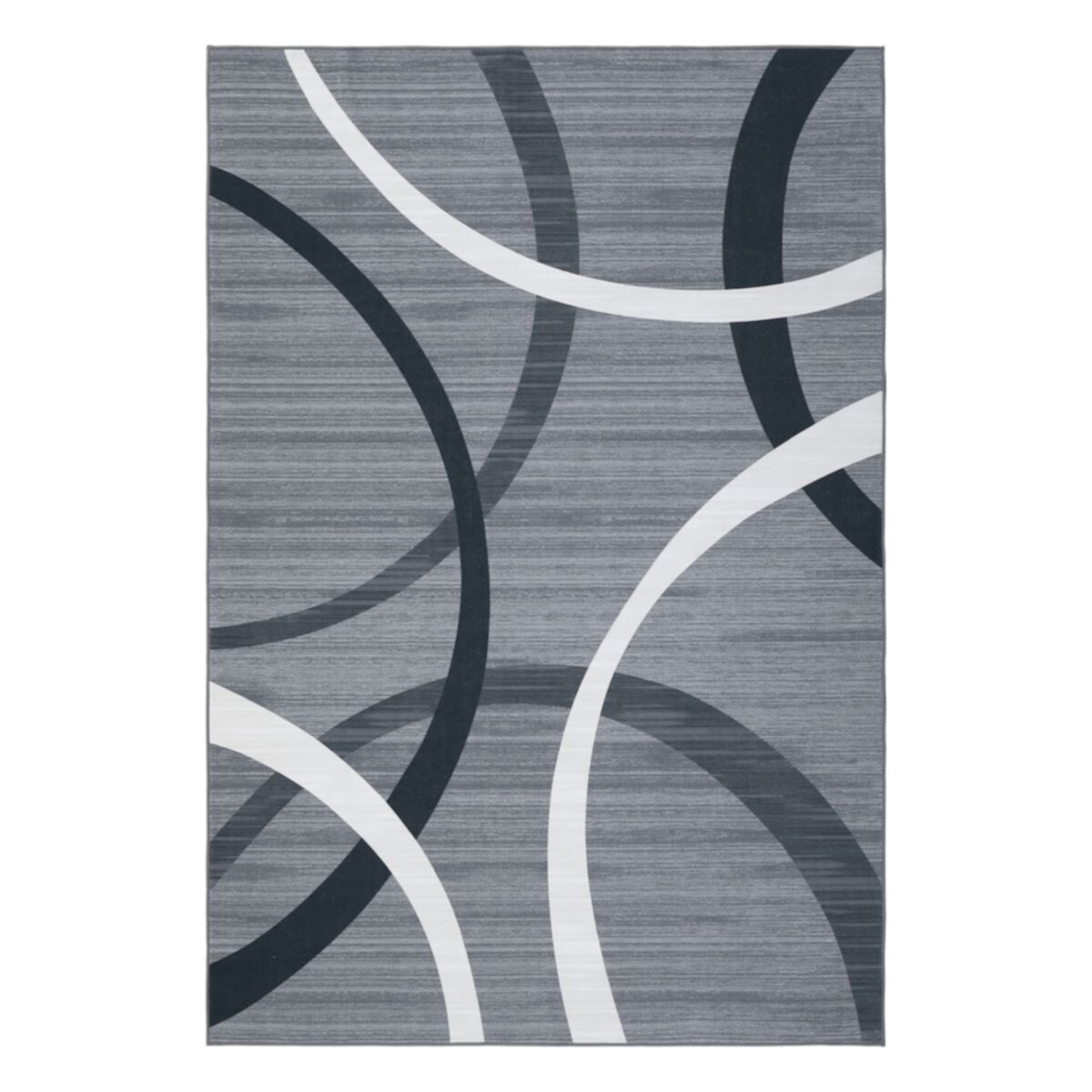 Glowsol Modern Wavy Circles Design Rug Indoor Foldable Accent Rug GlowSol