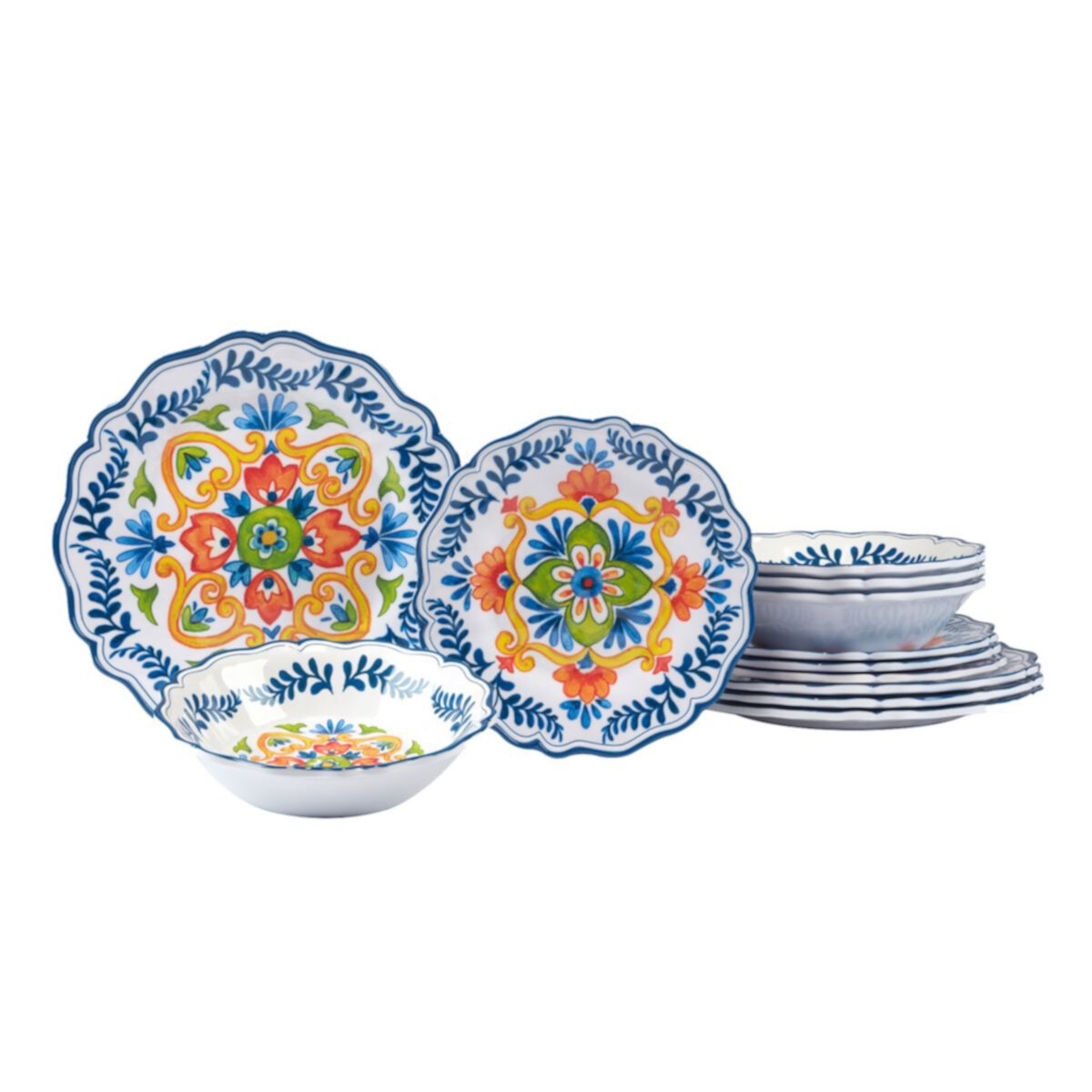 Certified International 12-Piece Flores Dinnerware Set Certified International