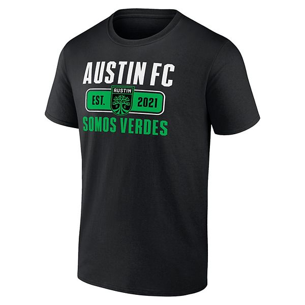 Футболка MLS Austin FC Somos Verdes Blindside с круглым вырезом и короткими рукавами Mls