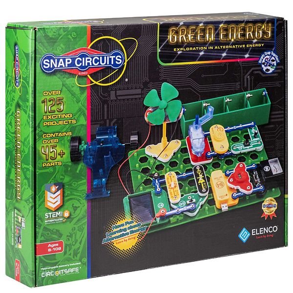 Набор для конструирования Snap Circuits Green Energy, более 125 экспериментальных проектов, для детей от 8 лет Elenco