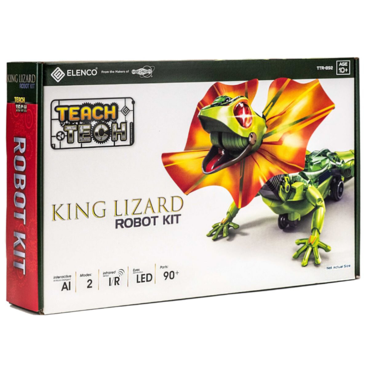 Интерактивный STEM-робот-ящерица King Lizard для игр, 10+ лет, пластиковый Elenco