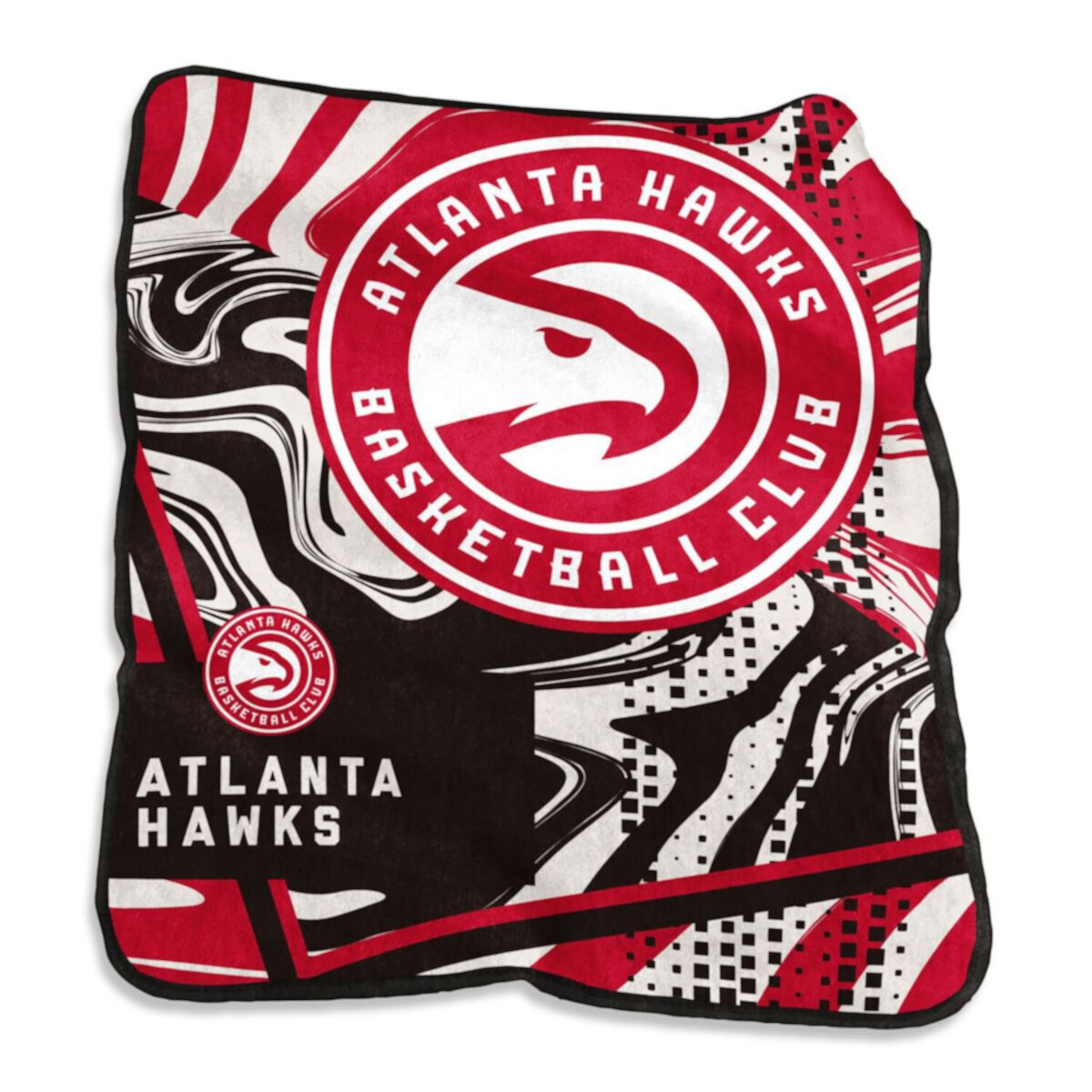 Atlanta Hawks 50&#34; x 60&#34; Swirl Raschel Throw Blanket Logo Brand