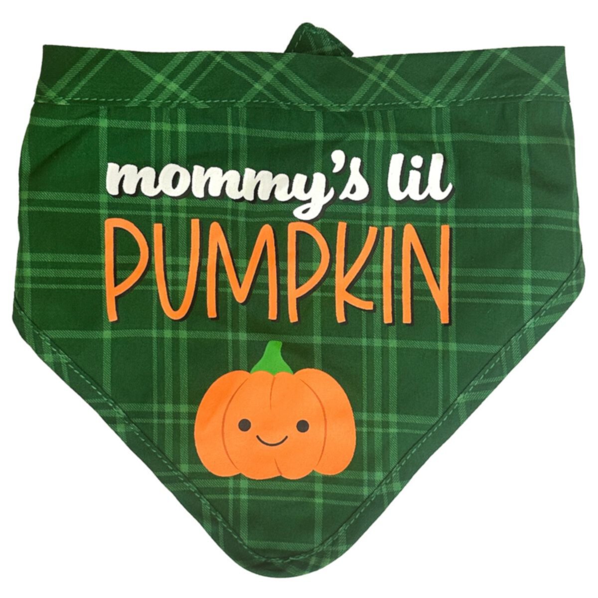 Собачья бандана "Mommy's Lil Pumpkin" — осенний стиль, хлопковая, 2 размера Woof