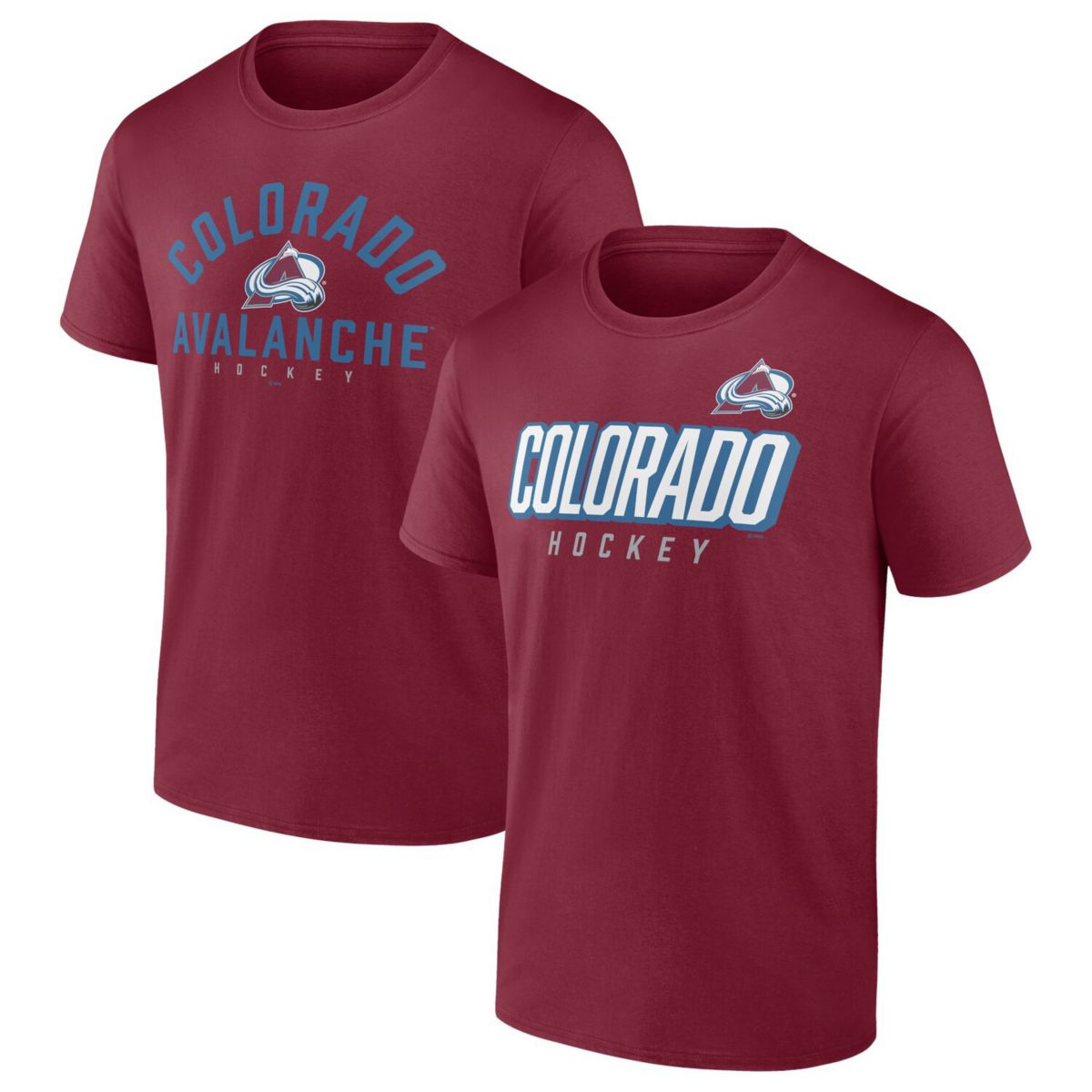 Мужские Футболки Fanatics Colorado Avalanche Wordmark Два-Пак Fanatics