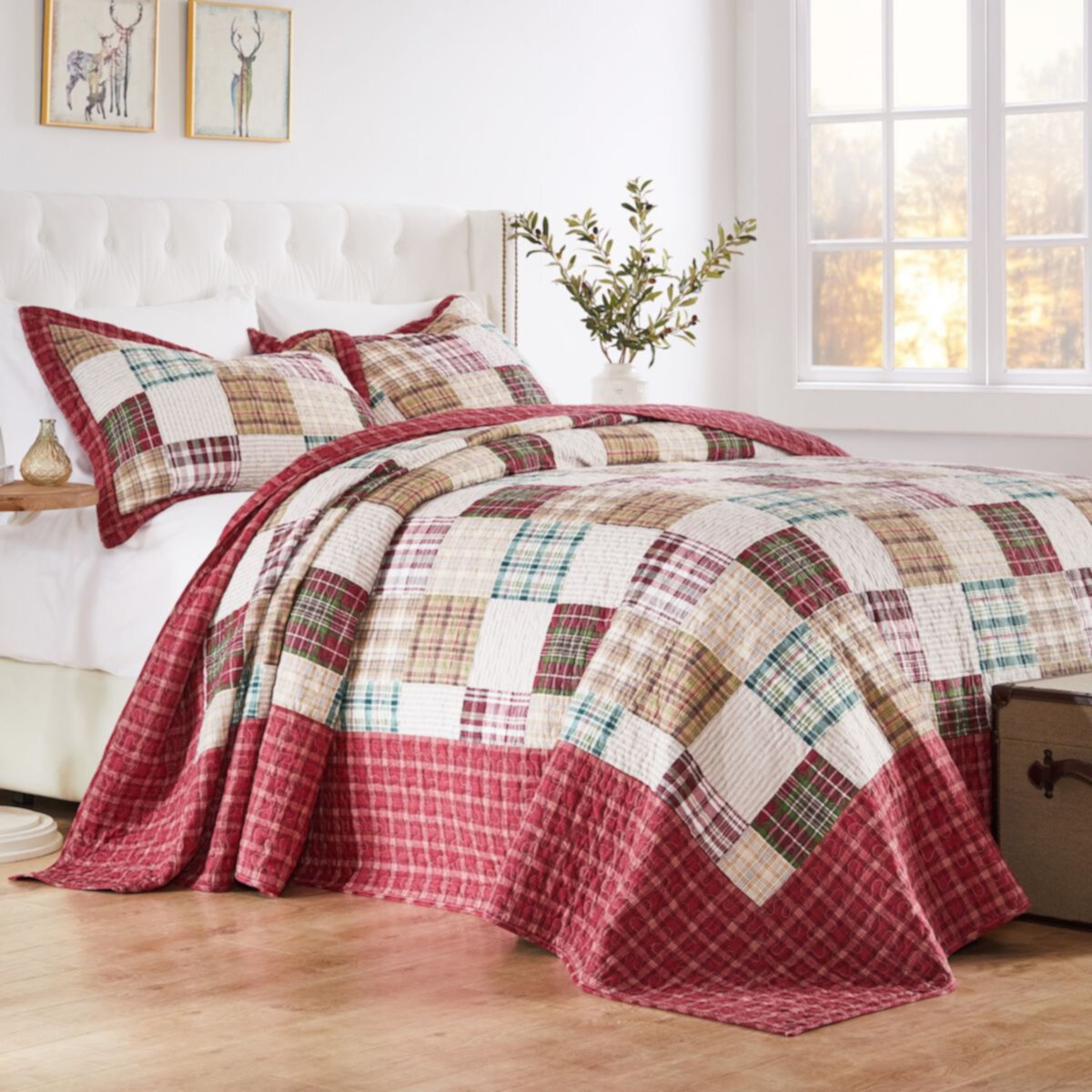 Greenland Home Fashions Oxford 3-pc. Bedspread Set with Shams Greenland Home Fashions