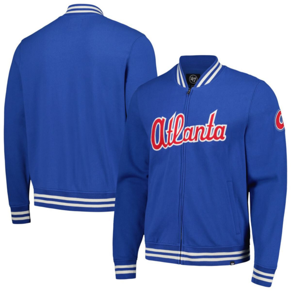 Мужская Повседневная куртка '47 Royal Atlanta Braves Wax Pack Pro Camden Full-Zip Unbranded