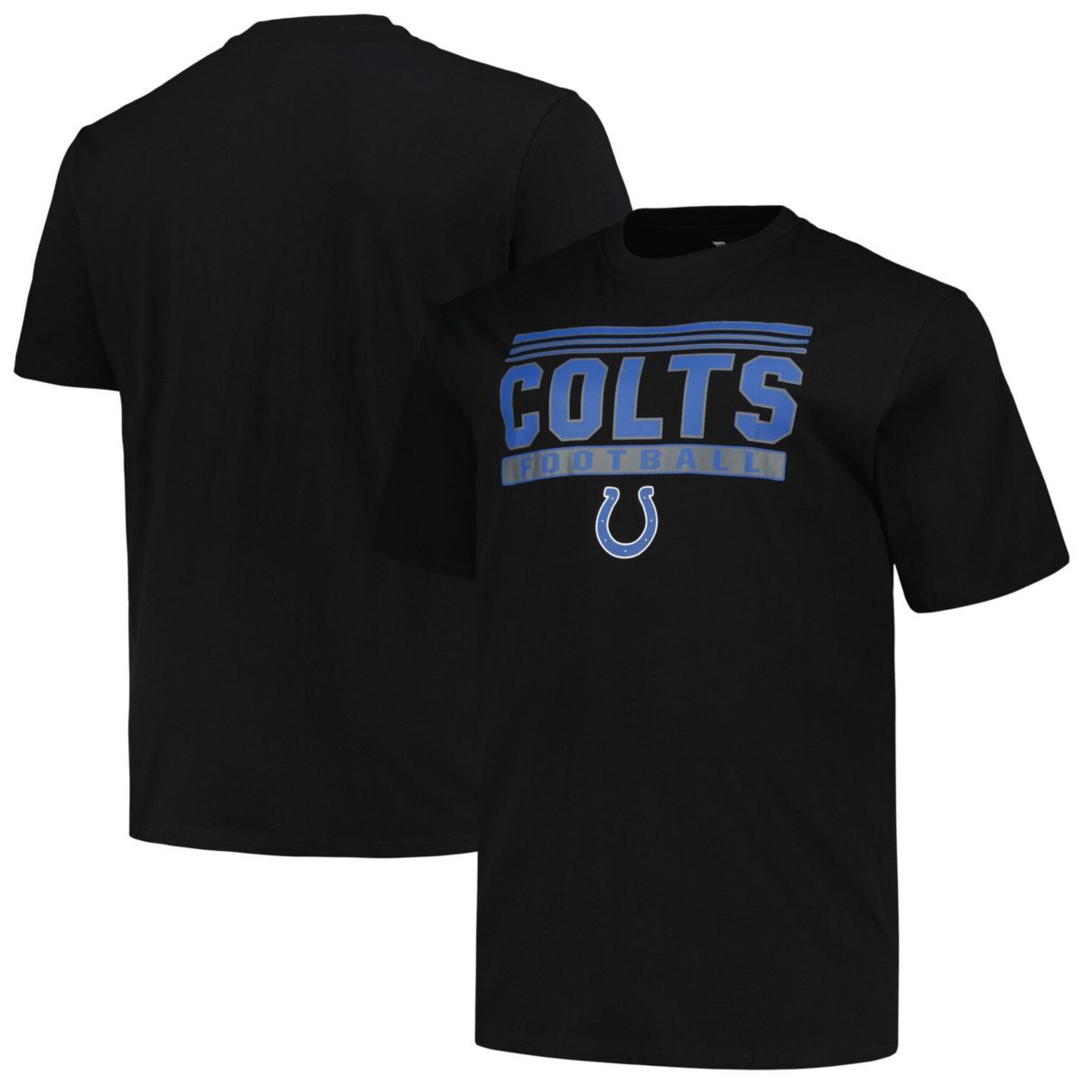 Мужская Футболка Fanatics Black Indianapolis Colts Big & Tall Pop Fanatics Brands - White Label