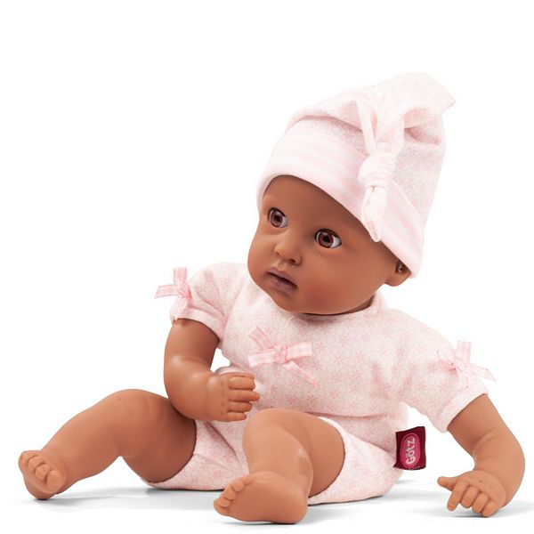 Кукла Gotz Muffin Baby To Dress - 33 см African-American с носочком и сонными коричневыми глазами, мягкое тело Gotz