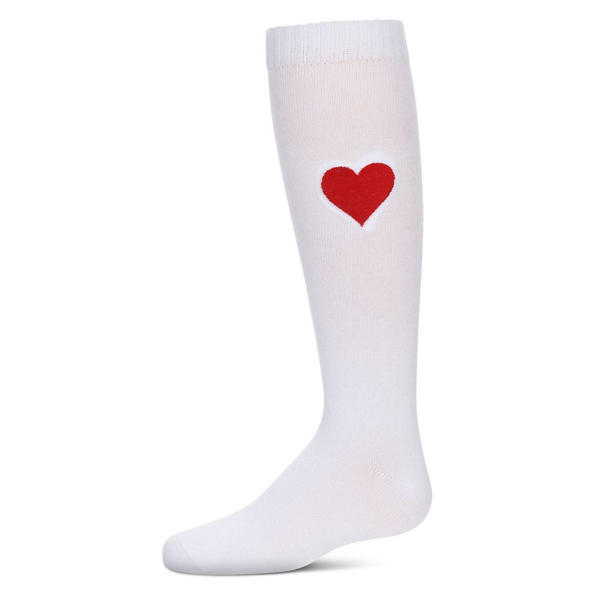 Детские Носки MEMOI Fuzzy Heart Knee High MEMOI