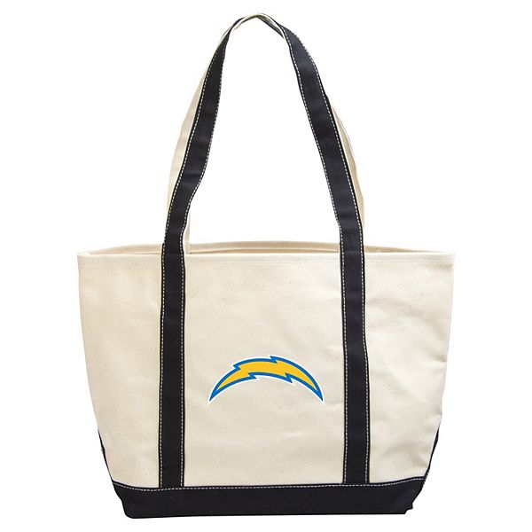 Сумка-тоут Los Angeles Chargers из прочного холщового полотна с двумя ручками Logo Brand